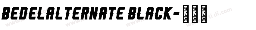 BedelAlternate Black字体转换